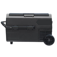 SMAD 12V/24V 50L Car Fridge Freezer – Compact, Quiet Compressor, Energy Efficient, for RV, Truck, Camping – Black