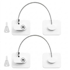 2 Pack Refrigerator Door Locks with Keys – Self-Adhesive Child Safety Locks
