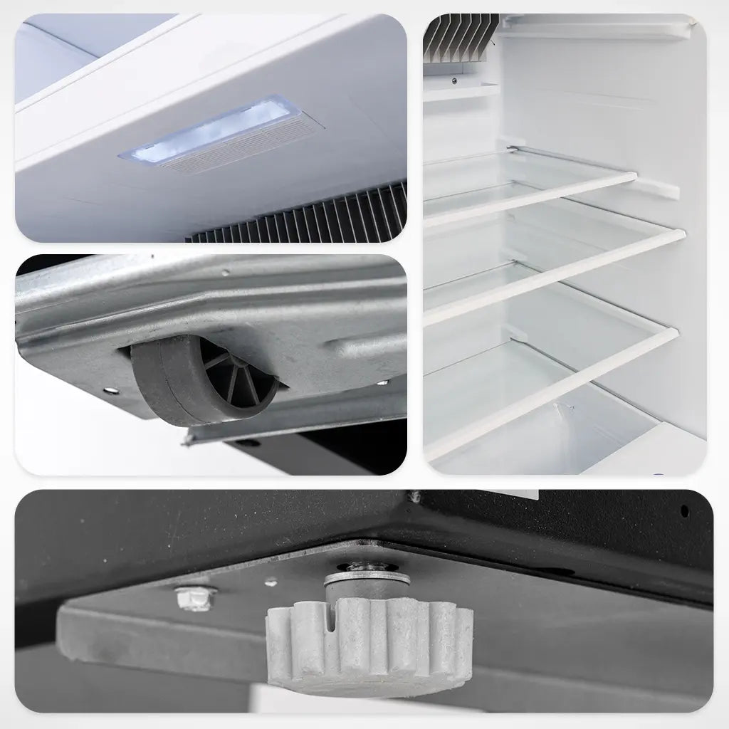 SMAD 540L Stainless Steel Propane Refrigerator – Gas Fridge for Off-Grid Homes, Cabins & Remote Living