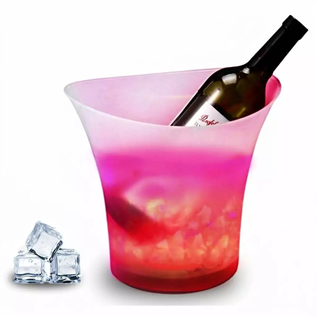 LED Ice Bucket Champagne Cooler 5L – Illuminated Wine Cooler for Parties, Bars & Events
