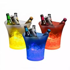 LED Ice Bucket Champagne Cooler 5L – Illuminated Wine Cooler for Parties, Bars & Events