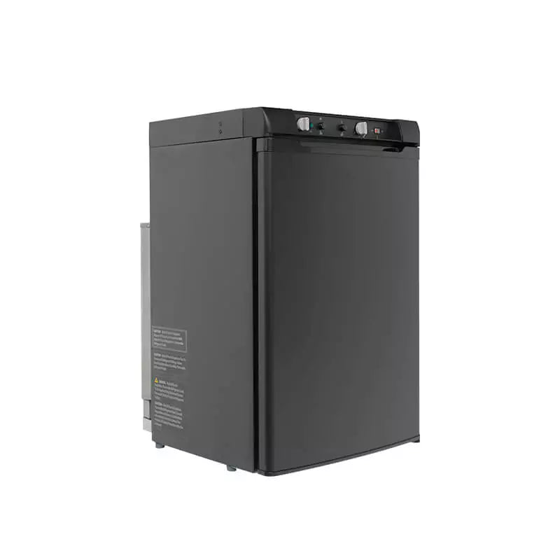 SMAD 100L 3-Way Cooler Freezer - Spacious Absorption Fridge Freezer for Caravan, Campervan - AC/DC/GAS, 0-10°C Fridge, -12°C-0°C Freezer, LED Light, Reversible Door