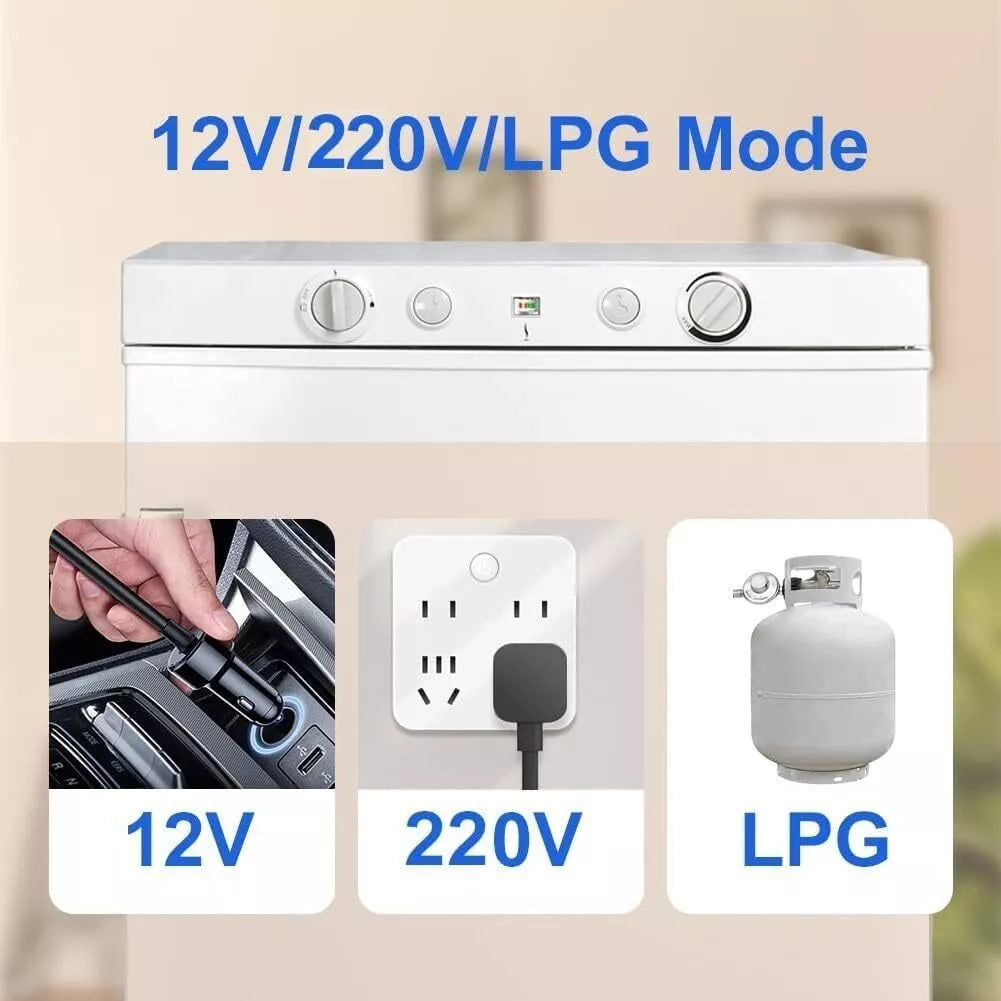 Smad 100L Propane Refrigerator 3-Way Gas/220-240V/12V with Freezer for RV & Off-Grid Use – Quiet, Efficient, and Eco-Friendly