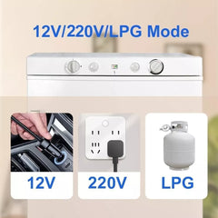 Smad 100L Propane Refrigerator 3-Way Gas/220-240V/12V with Freezer for RV & Off-Grid Use – Quiet, Efficient, and Eco-Friendly