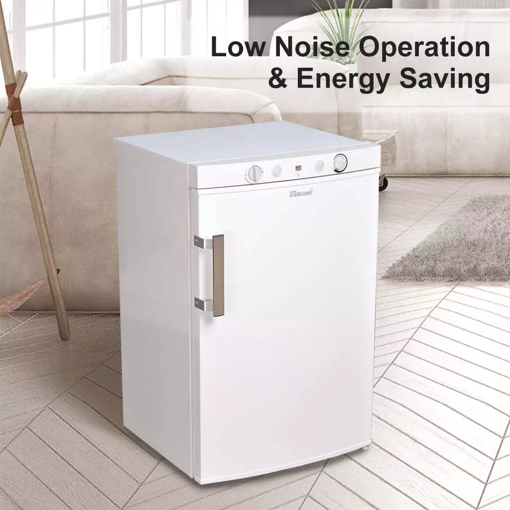 Smad 100L Propane Refrigerator 3-Way Gas/220-240V/12V with Freezer for RV & Off-Grid Use – Quiet, Efficient, and Eco-Friendly