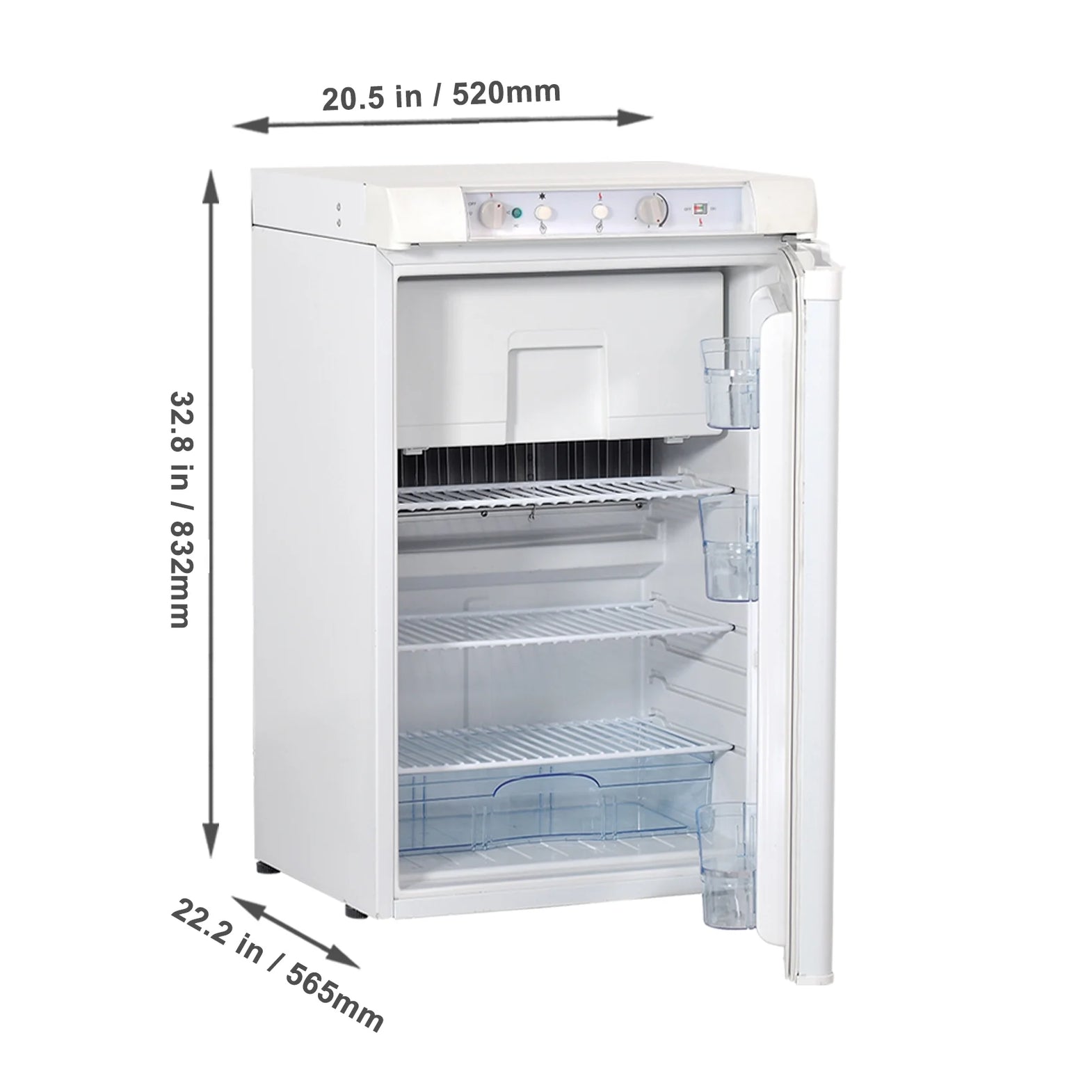 Three Way Rv Fridge Semi Truck Fridge Smad 3-Way Propane Refrigerator 1.4 Cu Ft 3 Way ...