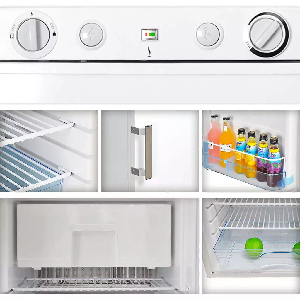 Smad 100L Propane Refrigerator 3-Way Gas/220-240V/12V with Freezer for RV & Off-Grid Use – Quiet, Efficient, and Eco-Friendly