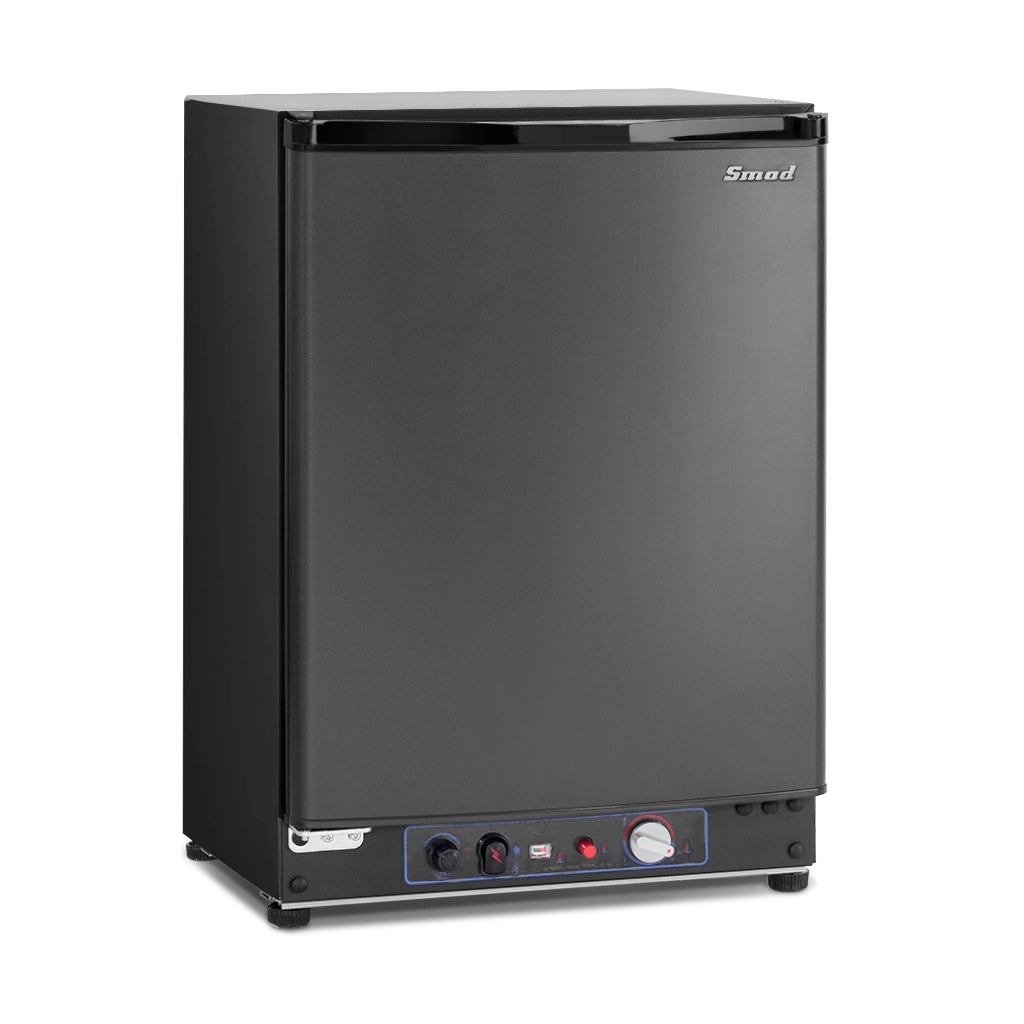 SMAD 60L Portable Cooler - Spacious 3-Way Absorption Fridge for Outdoor Activities - AC/DC/GAS, 0-10°C, LED Light, Reversible Door