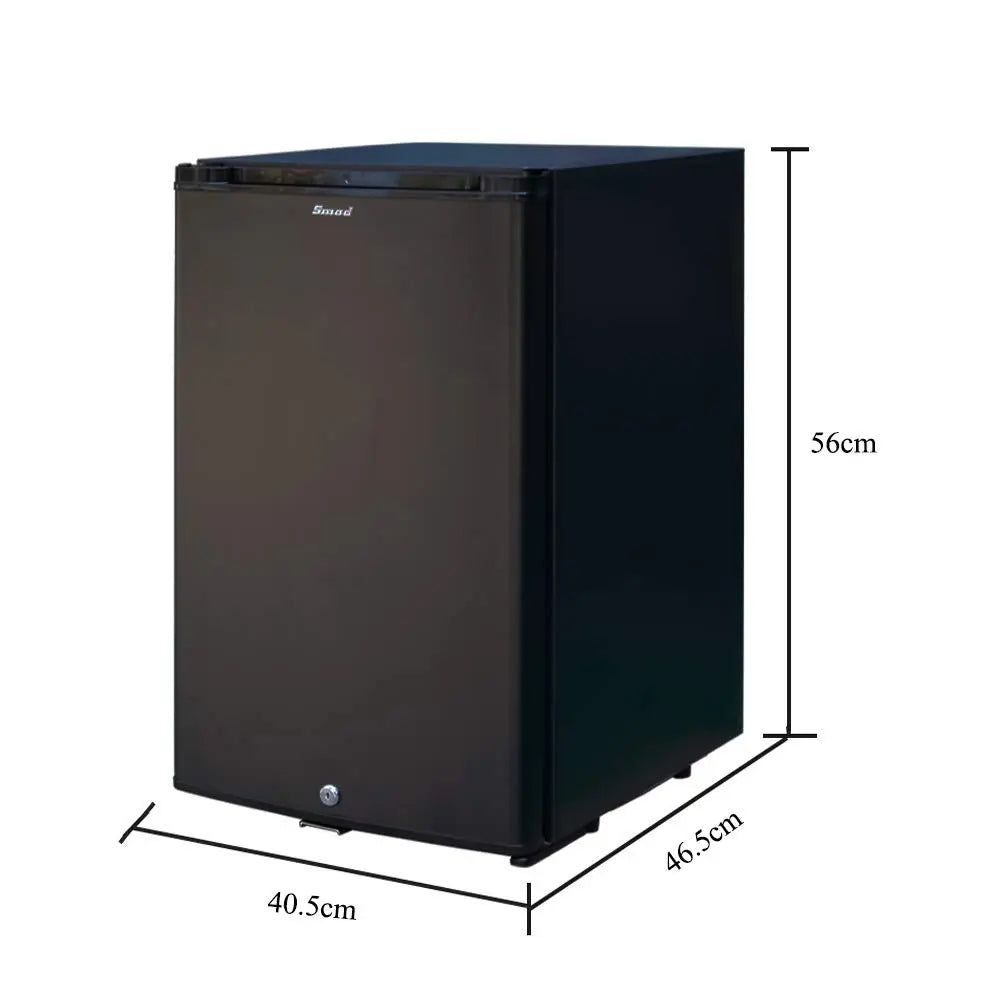 SMAD 40L Spacious Cooler - Reliable Absorption Fridge with Lock for Caravan, Campervan, Camping, Office - AC/DC, 0-10°C, Silent Eco Cooling