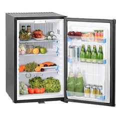 SMAD 50L Spacious Cooler - Large and Durable Absorption Fridge with Lock for Caravan, Campervan, Truck, Camping - AC/DC, 0-10°C, Silent Eco Cooling