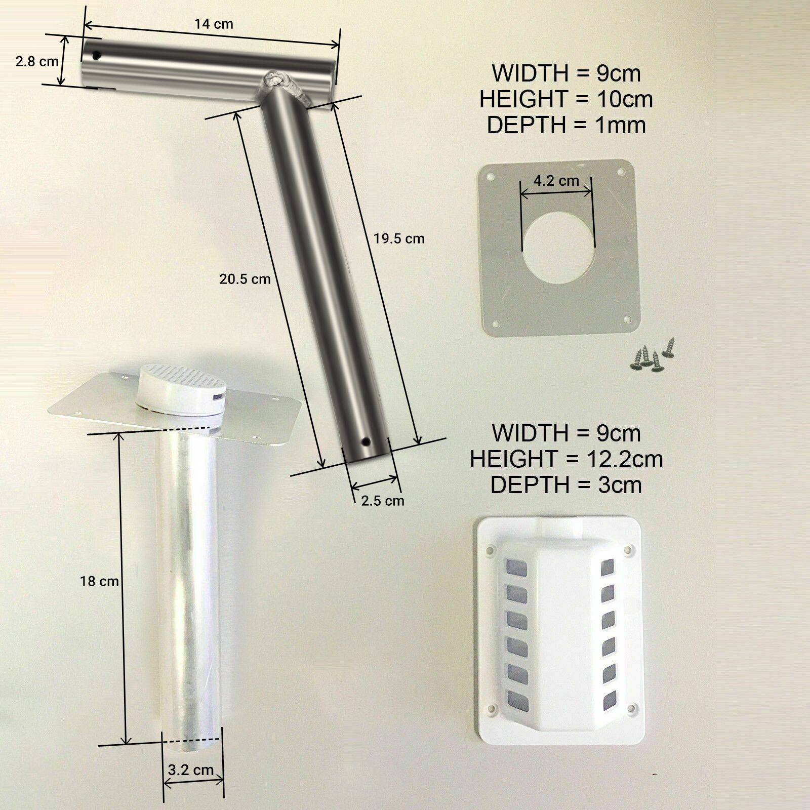 Flue Vent Kit For Gas Fridge Motorhome Caravan Campervan Caming