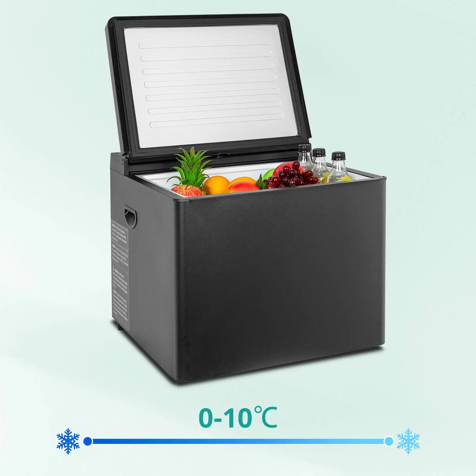 SMAD 40L Compact Propane & Electric Fridge – AC240V, DC12V and LPG, Top-Open Lid, Auto Defrost, for RV, Off-Grid, Outdoor Use