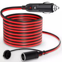 SMAD 5m 12V/24V Cigarette Lighter Socket Extension Cable 16AWG Heavy Duty Power Lead for Car, Caravan & Campervan