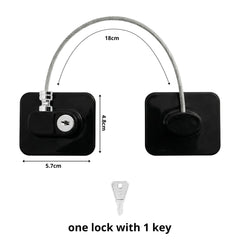 2 Pack Refrigerator Door Locks with Keys – Self-Adhesive Child Safety Locks