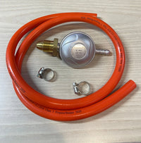 Propane Gas Regulator – 30 mbar Outlet Pressure, 1m Hose with 2 Clips – Compatible with BBQs