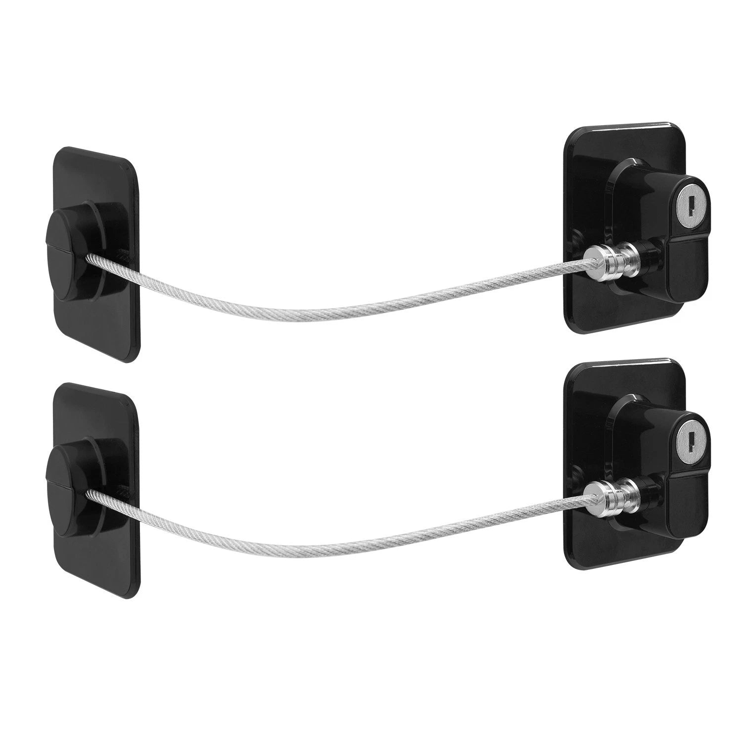 2 Pack Refrigerator Door Locks with Keys – Self-Adhesive Child Safety Locks