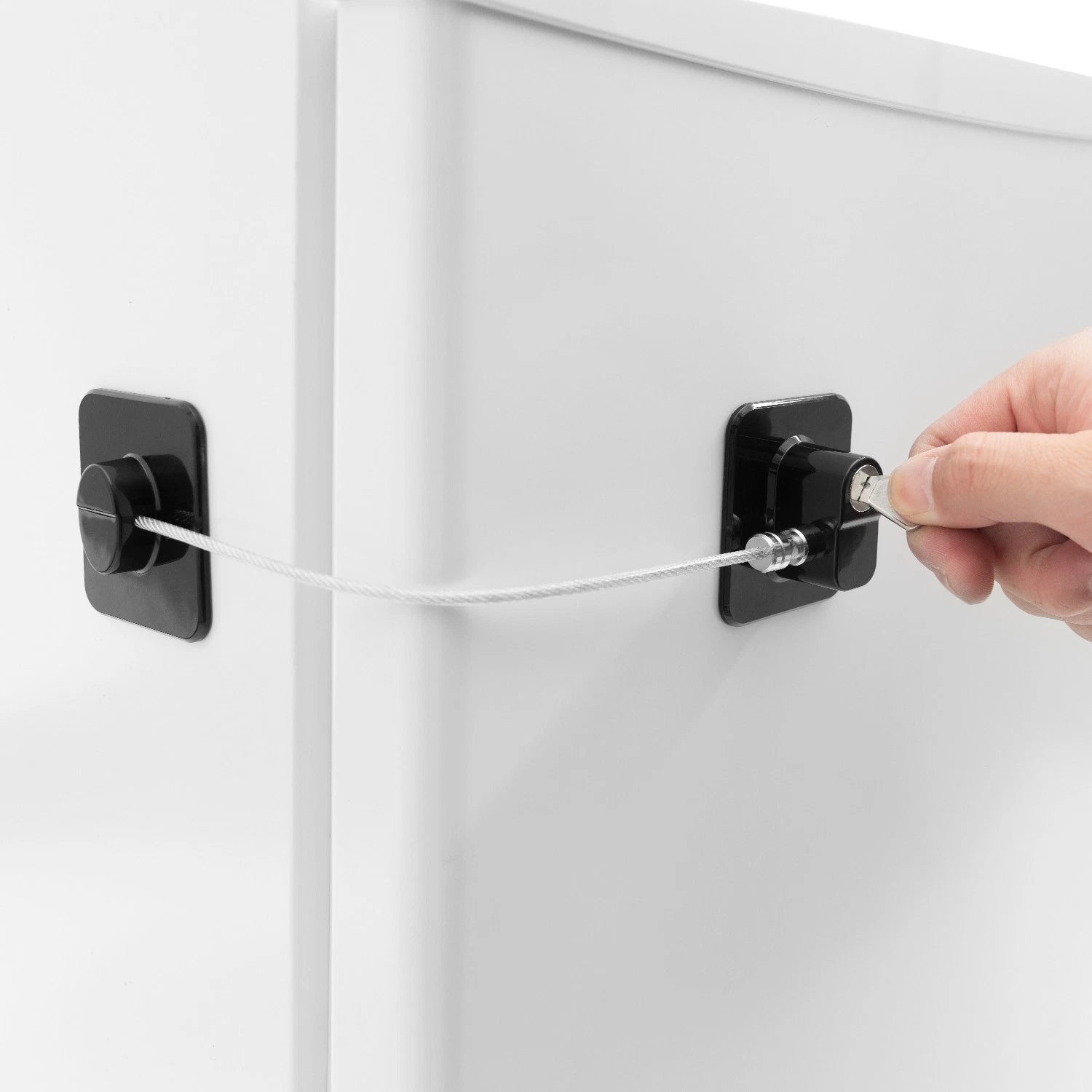 2 Pack Refrigerator Door Locks with Keys – Self-Adhesive Child Safety Locks
